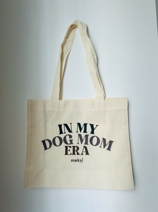 In my mom dog era tote bag