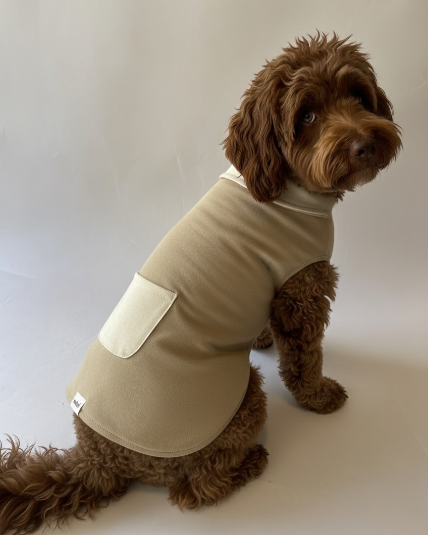 Pullover  Reversible Caramel & Cream